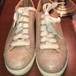 Express Pink Glitter Sneakers 👟